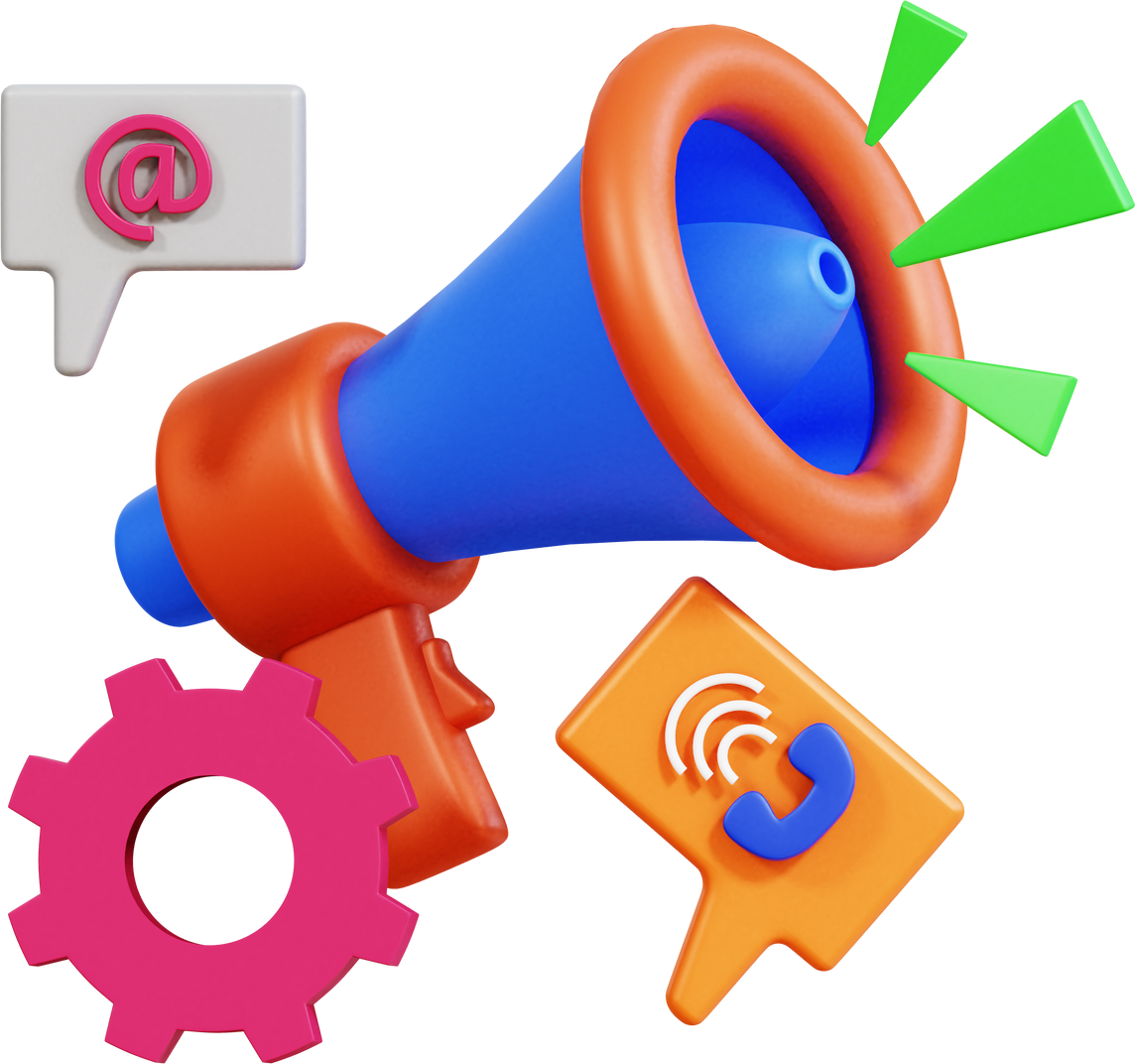 marketing automation 3d icon