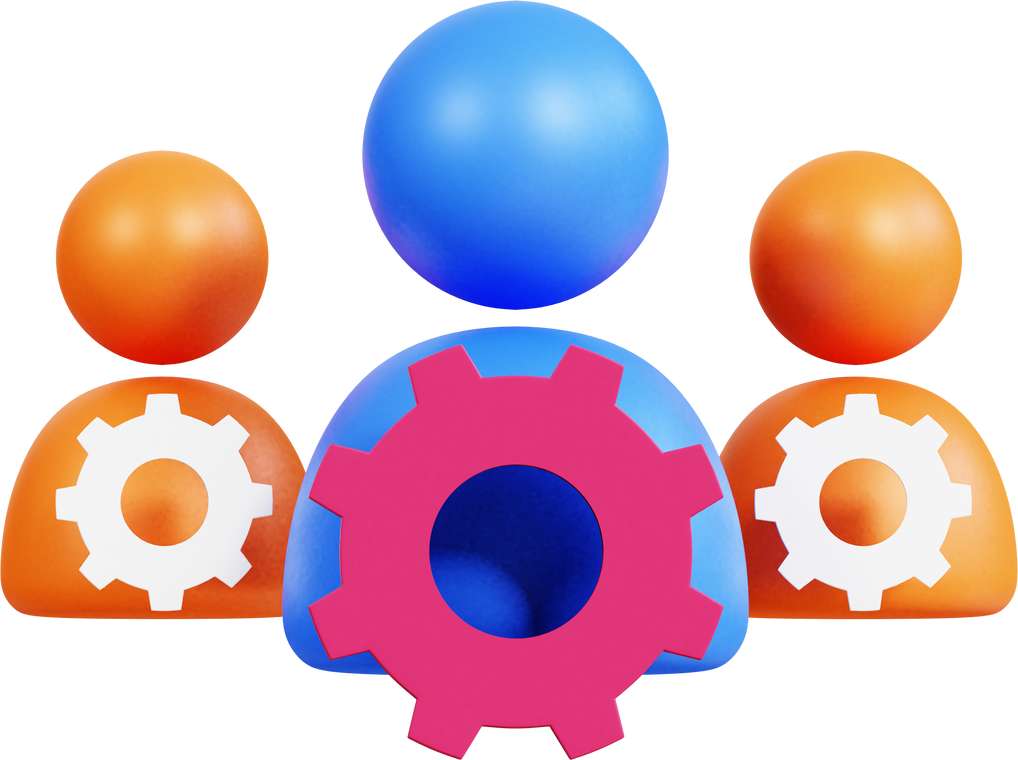 team management 3d icon